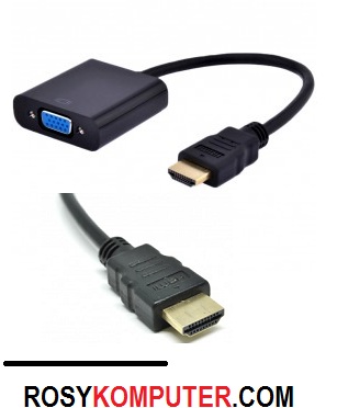 Kabel HDMI ke VGA (Laptop ke LCD Proyektor)