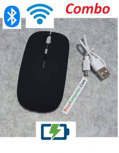 Mouse Combo Wireless + Bluetooth Rechargeable
