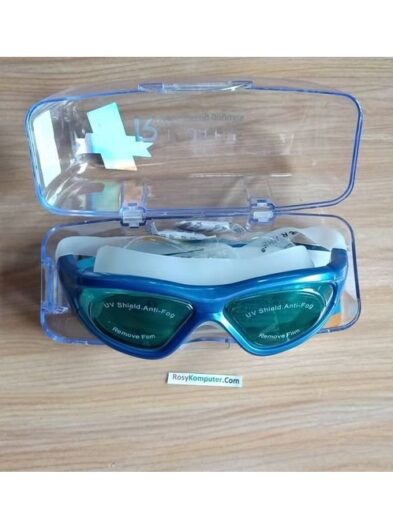 Kacamata Renang Dewasa UV Protection Anti Fog Blue