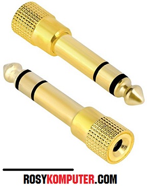 Konverter Jack Audio 3.5mm to 6.5mm (besar) besi