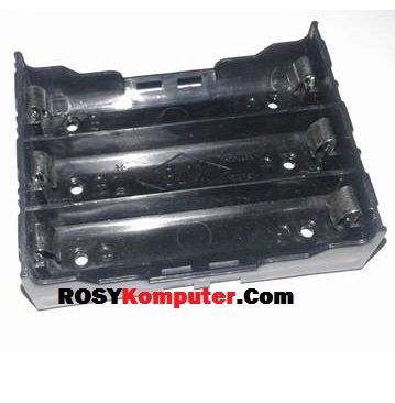 Holder Tempat Baterai 18650 3slot Plat