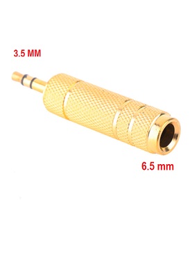 Audio Jack Converter 3.5mm Male to 6.5mm Female Plate