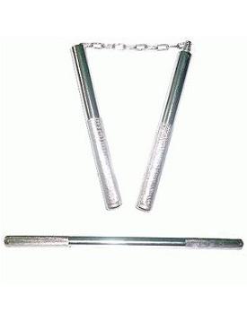 Ruyung Nunchaku Stainless + Tongkat Besi