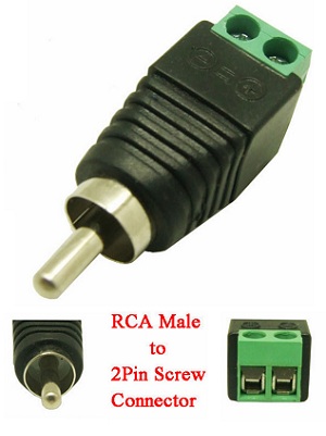 Konektor Jack CCTV RCA Male