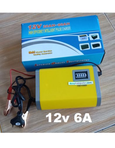 Charger Aki 12V 6A (Motor/Mobil)