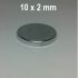 Magnet Neodymium 10 x 2 mm