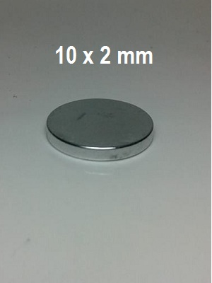 Magnet Neodymium 10 x 2 mm