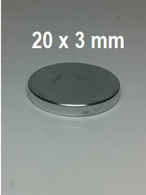 Magnet Neodymium Coin Bulat 20 x 3 mm