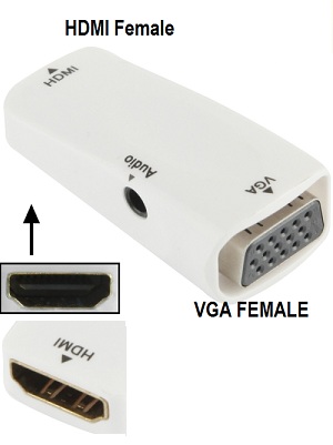 Converter HDMI female to VGA Female