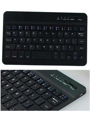 Keyboard Wireless Bluetooth Baterai Rechargeable