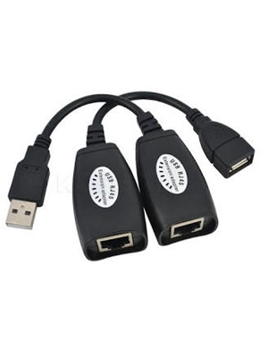 USB Lan RJ45 Cat5 Cat6 Extension Adapter Max 30M