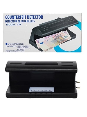 Alat Money Detector Lampu UV Deteksi Uang Palsu (Listrik / Baterai)