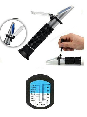 Alat Ukur Kadar Garam Makanan Minuman Refractometer Salt Salinity