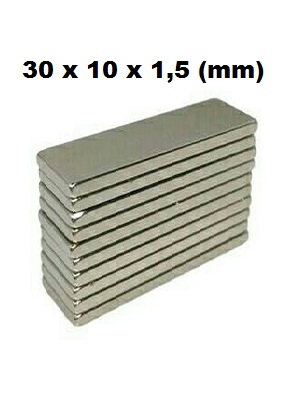 Magnet Neodymium Balok 30x10x1.5mm