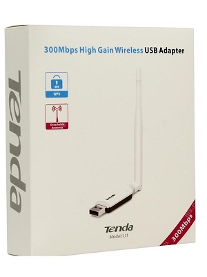 TENDA U1 USB Wireless Adapter 300mbps Wifi Dongle Antena