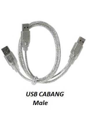 Kabel HDD USB Cabang Male