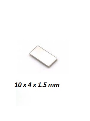 Magnet neodymium 10 x 4 x 1.5 mm balok