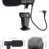 Mic Microphone Camera DSLR Double Filter + Bulu