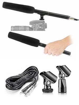 Mic Microphone Profesional Camera DSLR Shotgun