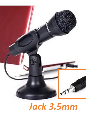 Microphone + Stand Mic Jack 3.5mm