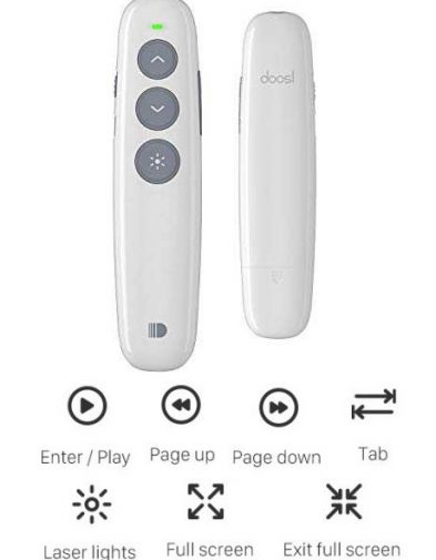 Laser Presenter Wireless Pointer Presentasi Baterai Cas