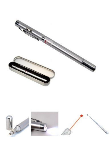 Pulpen 5 Multifungsi (Laser Pointer, Led)