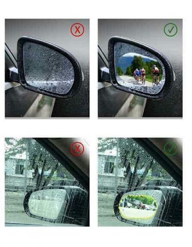 Anti FOG Air Kaca Spion Mobil Oval 2pcs