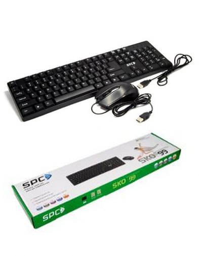 Paket Keyboard + Mouse Usb SPC SKO-99