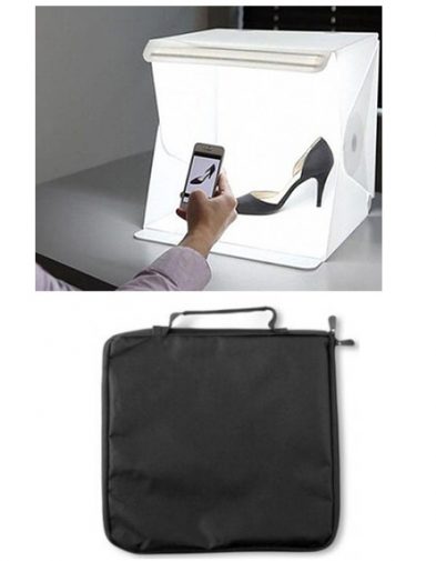 Photo Studio Portable 30cm Background (Hitam-Putih)