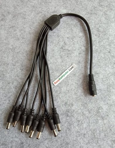 Kabel Adaptor Power Splitter Pecah 8 CCTV