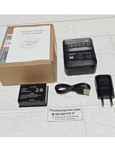 Mini Bluetooth Printer Kasir Thermal Receipt Tanpa Tinta