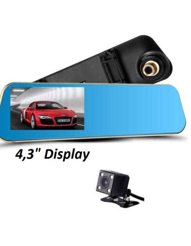 Camera Spion DVR Mobil (Depan -Belakang) 4.3 Inch Display