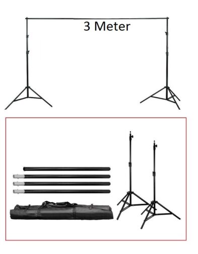 Stand Bracket Tiang Backdrop Photo Studio 3M