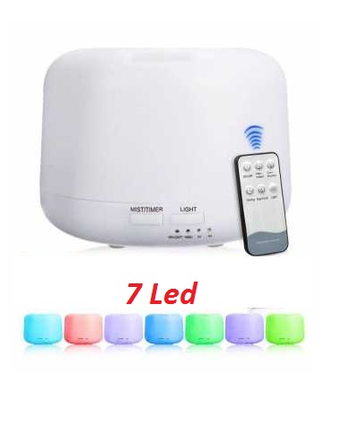 Humidifier Diffuser 7 Led Warna + Remote