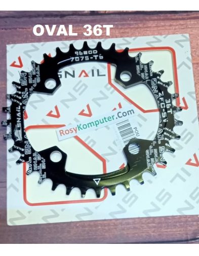 OVAL Chainring 36T, Crank Gear Depan ALuminium