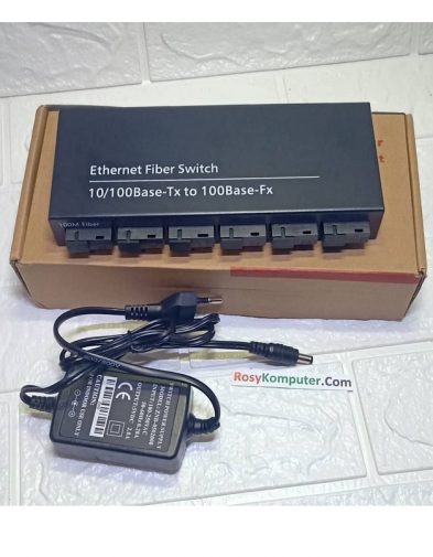 Converter Ethernet Fiber Switch 6 Port + 2 Lan