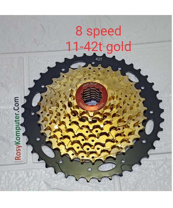 sprocket 9 speed gold