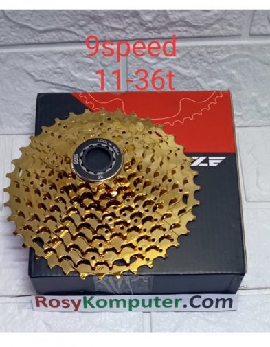 Cassette Gear Sprocket 9 Speed , 11-36T Gold