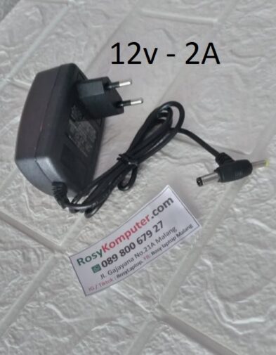 Adapor 12v – 2A Dua Colokan