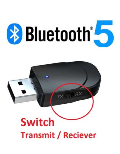 Bluetooth dongle Musik 5.0 Transmitter / Reciever