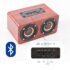 Bluetooth Speaker Stereo Subwoofer Cas Motif kayu Cas