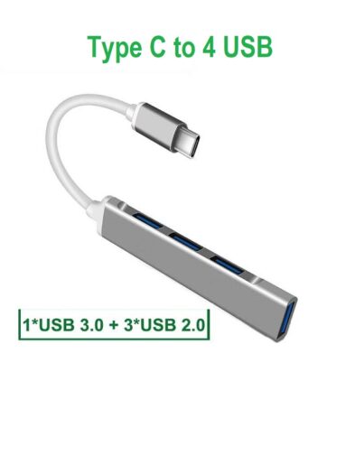 Usb Type C HUB 4 Port Usb Aluminium