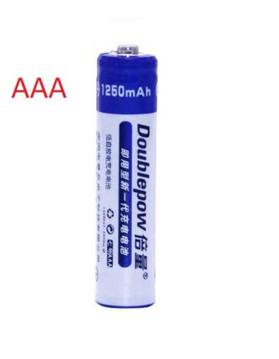 Baterai Cas Isi ulang AAA 1200mah doublepow