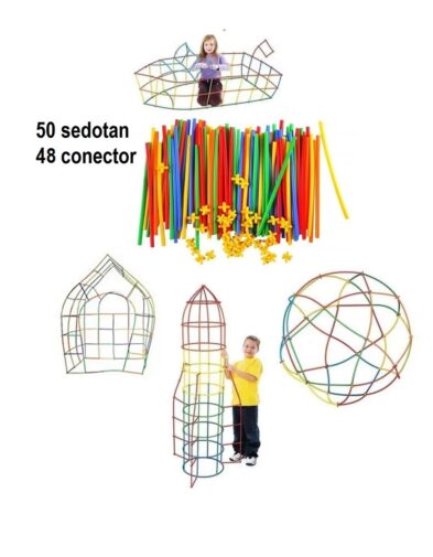 Mainan sedotan merangkai edukasi Anak