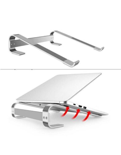 Stand meja Penyangga Laptop Notebook Aluminium