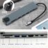 USB Type c to HDMI, LAN, USB, Type c, Cardreader 8in1