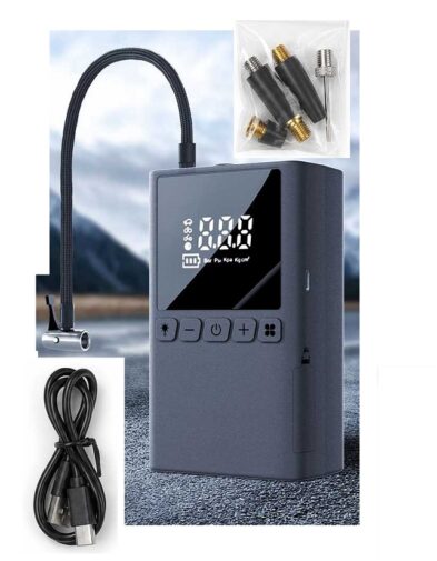Pompa Ban Elektrik Portable Baterai Cas